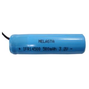 Melasta Cylindrical 14500 LiFePO4 Battery Pack 3.2V 500mAh