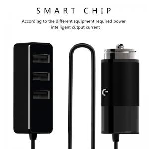 China 4 USB PORT CAR CHARGER TOTAL 5.5A front 1 USB, REAR 3 USB PORT supplier