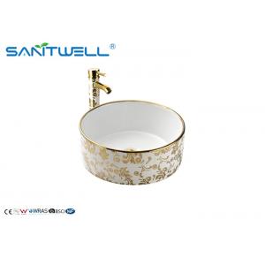Ceramic Bathroom Furniture Ceramic Wash Basin / Toilet Wash Basin With Tap