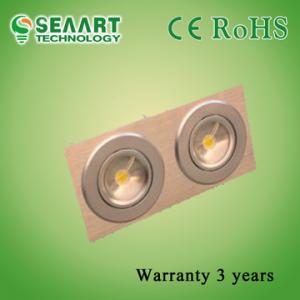 China Aluminum Alloy 6063 Two Heads 14W  LED Ceiling Lamp For Commercial Lighting supplier