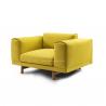 Bedroom Funiture Set Fabric Sectional Wooden Single Seater Sofa.