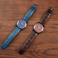 China Modern Men'S Quartz Watch Leather Quartz Watch With Stainless Steel Band on sale