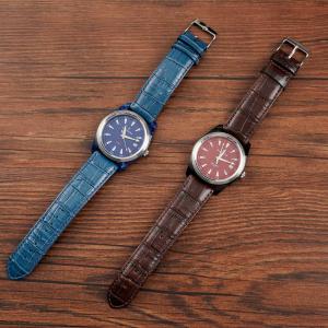 Modern Men'S Quartz Watch Leather Quartz Watch With Stainless Steel Band