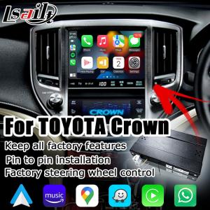 China Toyota Crown S210 AWS215 GWS214 Majesta Athlete OEM style wireless carplay android auto multimedia system upgrade AUX supplier