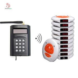 Chinese new and hot sell wireless customer coaster pager system for buffet and coffee shop