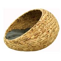 China Cat Hanging Basket Bed Wicker Natural Seagrass Handwoven on sale