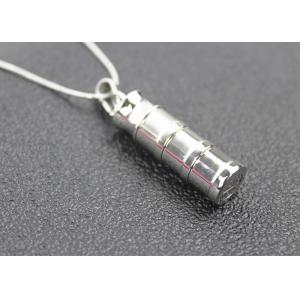 China Bamboo Shape Stainless Steel Fashion Jewelry Cremation Necklace For Ashes Urn supplier