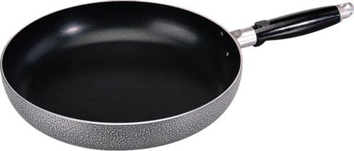 Black Nonstick Frying Pans , Stamped Aluminum 24cm Fry Pan