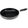 Black Nonstick Frying Pans , Stamped Aluminum 24cm Fry Pan