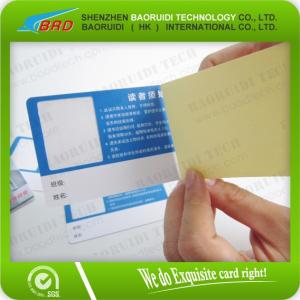 China Blank PVC Plastic Photo ID White Credit Card 30Mil supplier