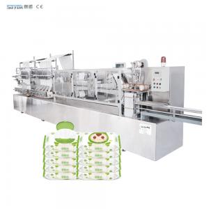 China SS304 Wet Wipes Manufacturing Machine Wet Wipes Production Line 80pcs/min supplier