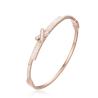 X Letter Full Rhinestone Luxury Gold Bangles Stainless 14k Gold Snap Bracelet