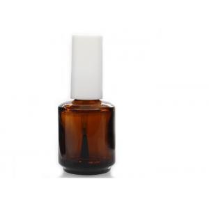 China Amber Glass 5ml Empty Nail Polish Bottles 33*54mm Customizable Portable supplier