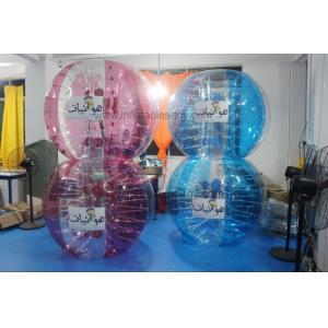 Adult Red Buddy Bumper Ball , Blue Human Inflatable Bumper Bubble Ball Logo Printed