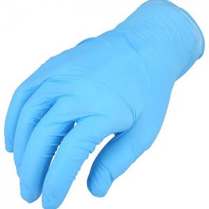 China EN455 Disposable Nitrile Examination Glove Powder Free X S M ize supplier