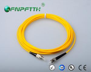 China Yellow ST to FC fiber patch cable , single mode fiber patch cord wholesale