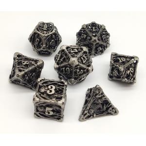 China Hand Painted Bulk Metal Polyhedral Dice Lightweight Multipurpose supplier