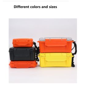 Passed IP68 ABS waterproof  case with transparent cover  for diver  keep goods  dry   tool holder  with strap  ABS container
