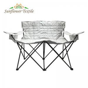 110x57x87cm Folding Camping Chair 600D Polyester Camping Outdoor Double Chair