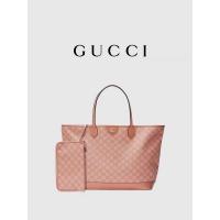China Pink Canvas Gucci Ophidia GG Medium Tote Shoulder Bag For Business Travelling on sale
