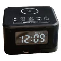 China Wireless Charging Hotel Alarm Clock Electric Radio Alarm Clock 10M 65dB on sale
