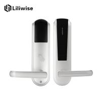 China Durable Keyless Key Card Door Lock Zinc Alloy 6V Working Voltage With Led Indicating Lights on sale