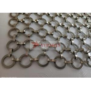 Architectural S Hook Metal Ring Mesh Curtain For Interior Partition