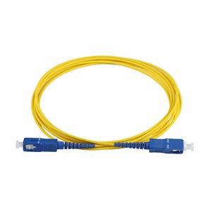 China LSZH 9/125 Fiber Optic Patch Cord SC To SC 2.0mm Single Mode Multiple Sizes supplier
