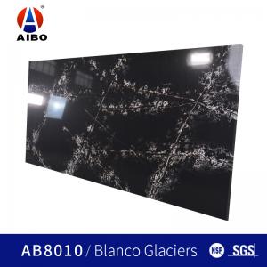 China Black Calacata Artificial Quartz Kitchen Countertop With Coherent Pattern Marble looking supplier