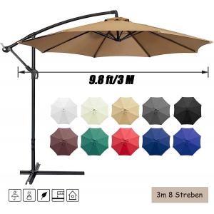Patio Umbrella, Yard Umbrella Push Button Tilt Crank, Terrace Garden Restaurant Patio Parasol Outdoor Umbrella