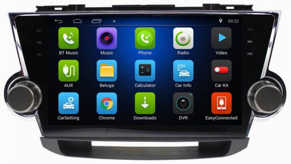 Ouchuangbo car radio multi media touch screen for Toyota Highlander 2011-2014