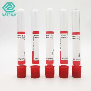 China 13x75mm 10ml Vacuum Blood Collection Plain Tube Red Cap Pro Coagulation Tube supplier