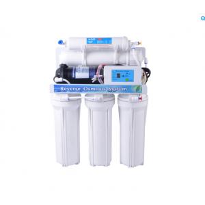 Manual Flush Reverse Osmosis Water Filtration System with Water Tank and TDS Computer