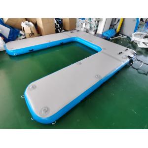 China Drop Stitch U Shape Inflatable Floating Dock Floating Pontoon Boat Jet Ski Platform supplier