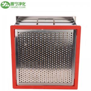 China Fiberglass Paper HEPA Air Filter For High Temperature Sterilizing Tunnel Oven supplier