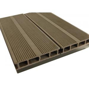 Walnut Color WPC Composite Decking / Recyclable Walkways Deck For Garden