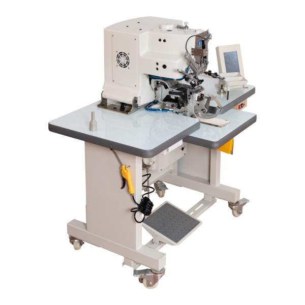 2 Button Feeder Industrial Button Sewing Machine With Electronic Thread Clipper