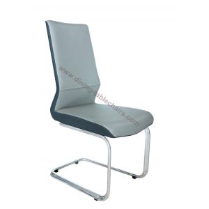 China Upholstered Pu Dining Chairs , Chrome Dining Chair Heavy Duty Legs supplier