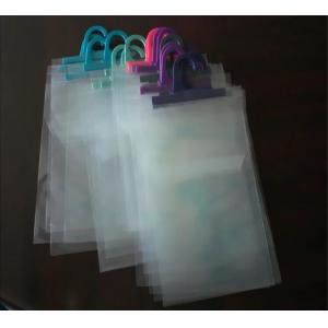 Customized Printing And Size Rigid Snap Handle Bag/Rigid Handle Plastic Bag/Handle Polybag,Rigid Snap Loop Handle Plasti