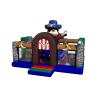 Pirate Themed Kids Inflatable Bounce House Full Printing With Climbing Wall On