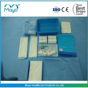 Obstetric Cesarean Section Drape SMS C Section Curtain Blue