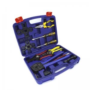 China 2.5 - 6mm2 Wire Crimping Tool Kit With 5 Interchangeable Jaws Wire Striper Cutter supplier