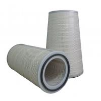 China Conical Gas Turbine Air Inlet Filters , Galvanized End Cap Composite Air Filter  on sale