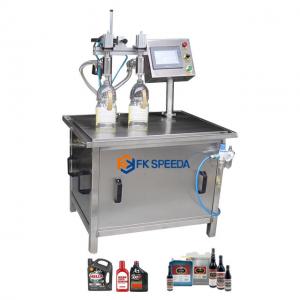 China FKF602 1000-5000ml Pneumatic Volumetric Filling Machine for Oil Water Juice Honey Soap supplier
