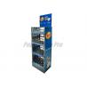 China Semi-permanent Cardboard+ Plastic Floor Displays SGS Approval Merchandising Shelf with 3 Molded Trays wholesale