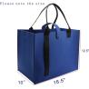 China Biodegradable Sustainable Eco Friendly Green Felt Bag Storage High-Capacity Solid Color Two Shoulder Straps Custom Logo Felt Tote Bag Shopping wholesale