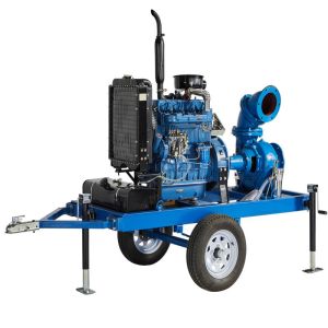 Mobile Water Pump Self Priming Pump Head 10 m Diesel Engine Water Pump for Irrigation