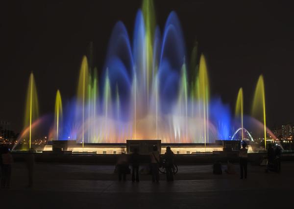 Digital Controlled Programmable Water Fountain With Lights CE/RoSH Certificated