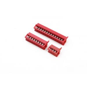 1.27 Mm Micro Match IDC Cable Connector Crimp With Flat Ribbon Cable