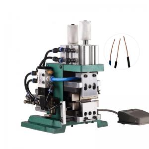 China 3F Hot / Cold Blades Multi Core Pneumatic Wire Stripping Machine For AWG16-AWG22 supplier